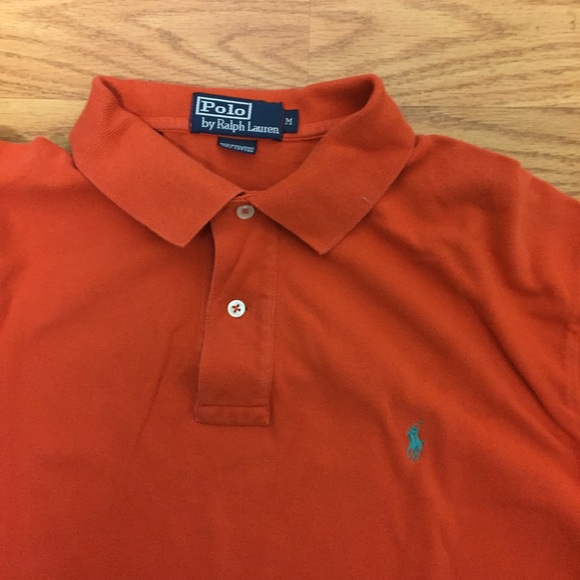 Men’s polo Ralph Lauren size m orange - Picture 2 of 6